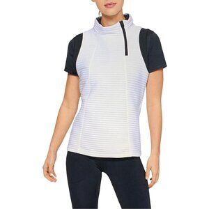 Under Armour Vest XS White Black Trim Daytona UA Storm Cold Gear Cinch Waist NWT